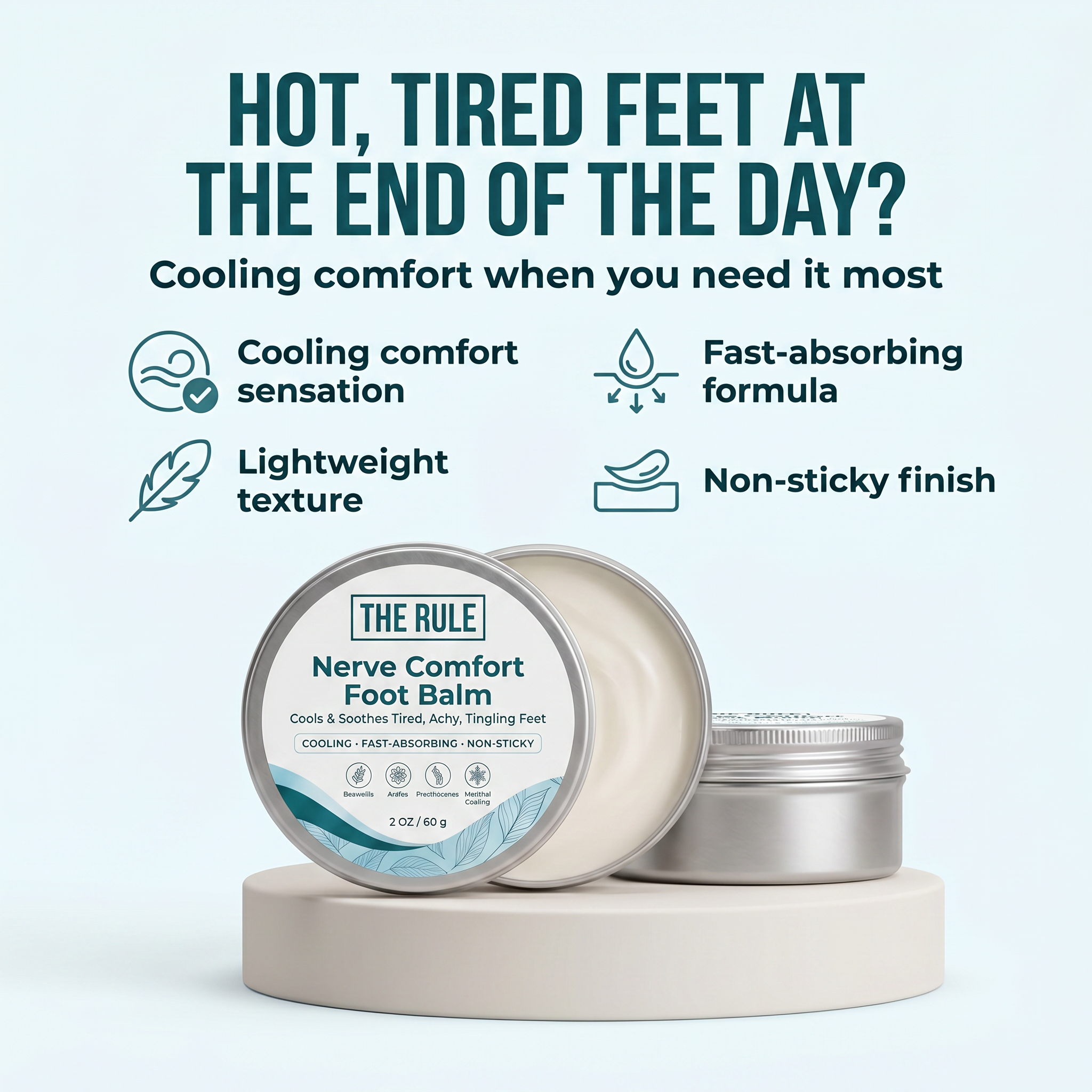 THE RULE - Cooling Comfort Foot Balm
