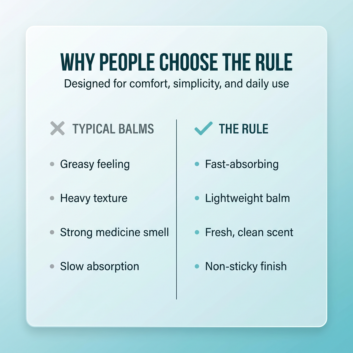 THE RULE - Cooling Comfort Foot Balm